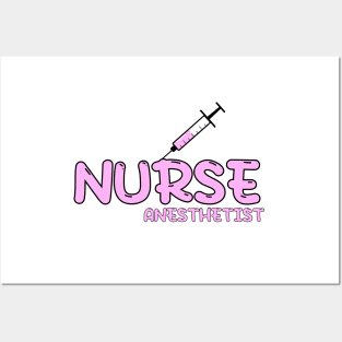 Nurse Anesthetist (CRNA) Pink Posters and Art